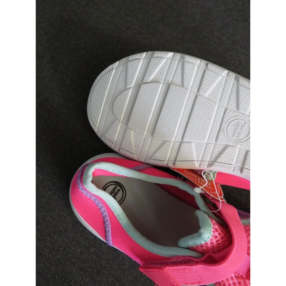 Wonder Nation Girls Pink Swim Shoes Water Shoes Size 2-3